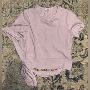 lilac garage tie back top